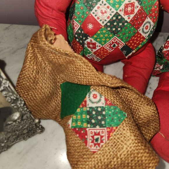 Vintage Annalee Santa & Mrs. Claus Cloth Dolls – 18” Set - Picture 5 of 11